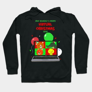 Merry Virtual Christmas Online Party Time! Hoodie